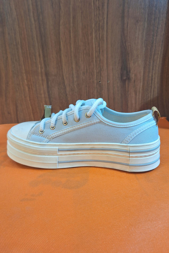 کتونی تدی آبی الوند، کفش اسپرت زنانه آبی، کتونی لژدار.